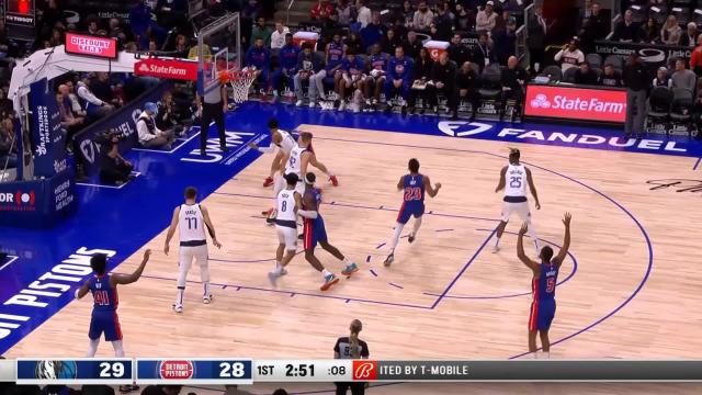 Josh Green with a dunk vs the Detroit Pistons