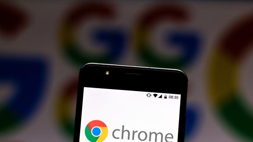 BRAZIL - 2019/07/08: In this photo illustration a Google Chrome logo seen displayed on a smartphone. (Photo Illustration by Rafael Henrique/SOPA Images/LightRocket via Getty Images)