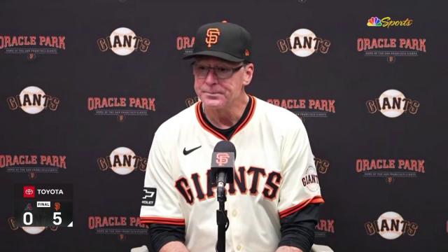 Melvin pleased with Giants' all-around performance in win vs. D-backs