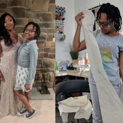 14-year-old makes older sister custom dress to wear to prom: 'Her date was even taken aback'