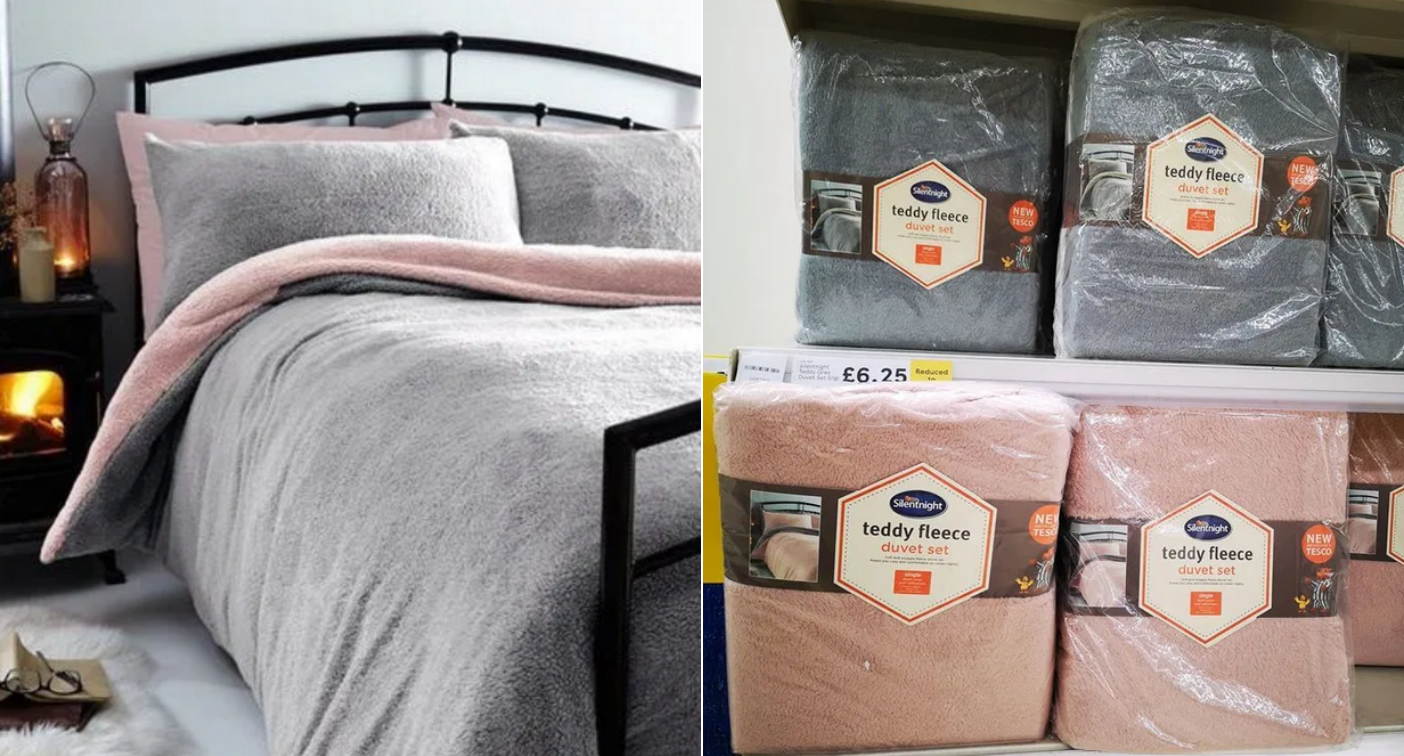 tesco teddy duvet set