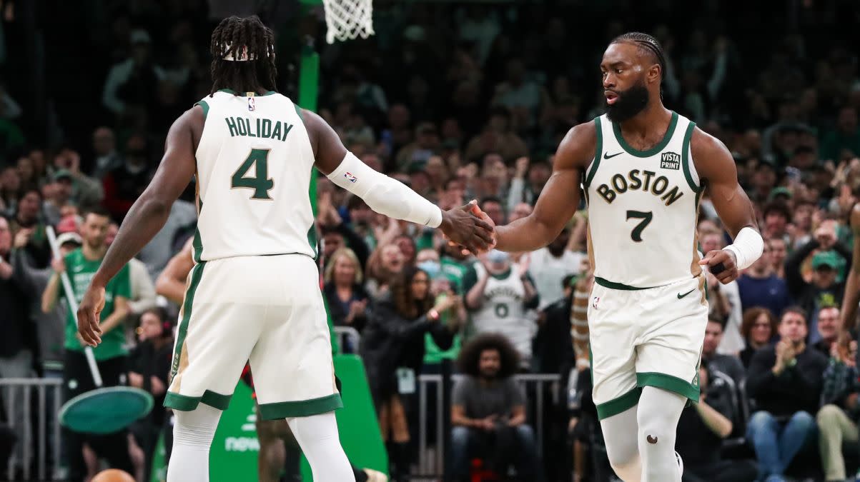 Jrue Holiday reveals why he loves playing with Celtics star Jaylen Brown
