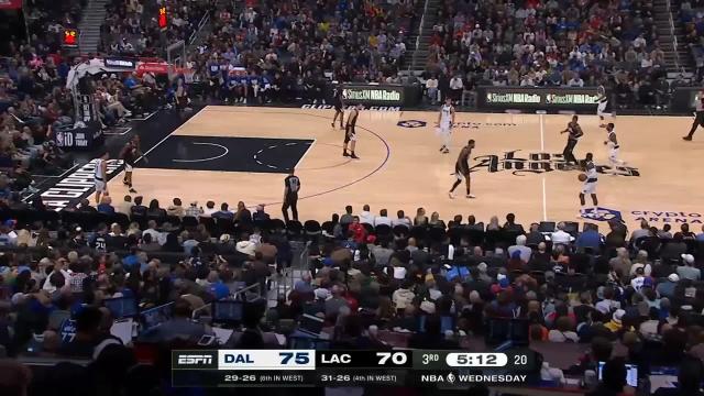 Kawhi Leonard with a 3-pointer vs the Dallas Mavericks