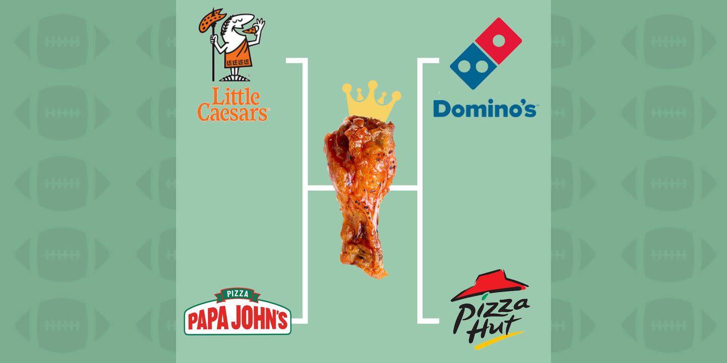 Do your Super Bowl wings get a pizza chain?  We have classified your options.