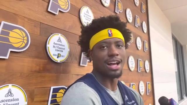 Pacers forward Terry Taylor discusses third Summer League practice