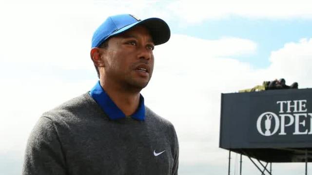 Tiger Woods stumbles through bad first round at the Open Championship