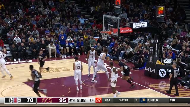Jason Preston with an assist vs the Cleveland Cavaliers