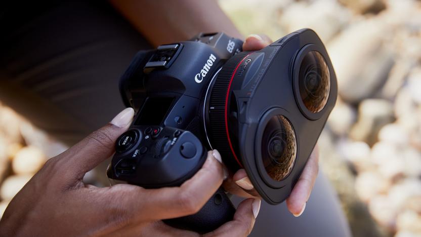 Canon created a dual fisheye lens for its new VR video system