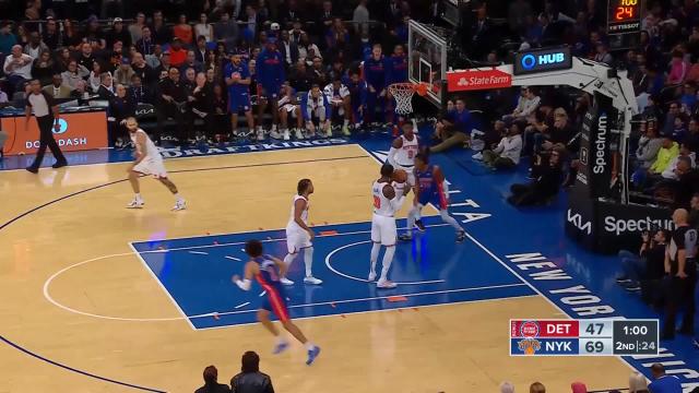 Jaden Ivey with a dunk vs the New York Knicks