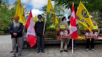 Sikh community protests as Nijjar murder suspects appear in court