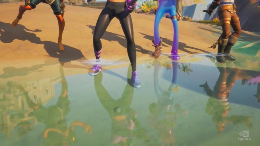 Ray-traced reflections in 'Fortnite'