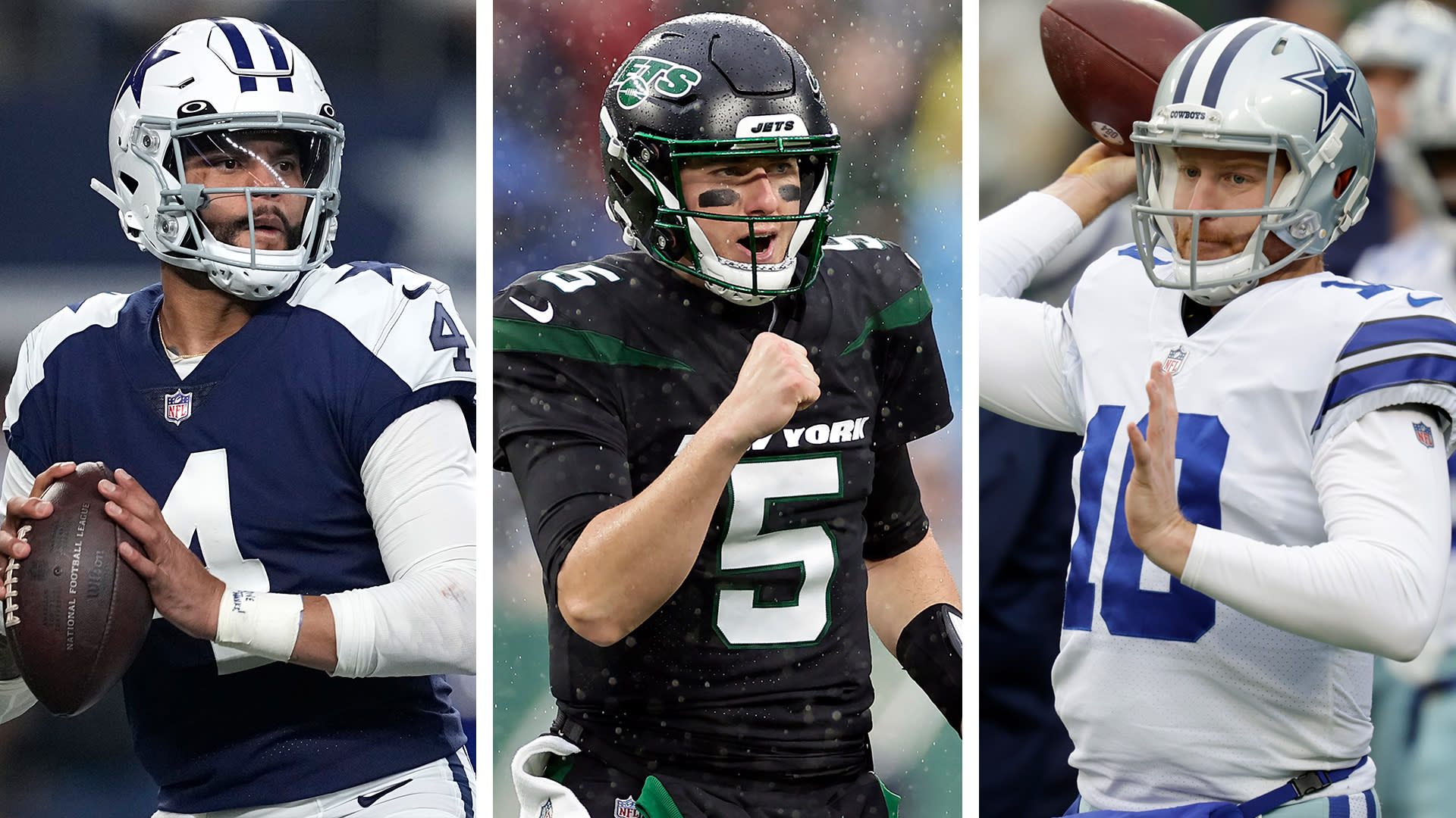 Jets' Mike White asks Cowboys' Dak Prescott and Cooper Rush for tips on  beating Vikings