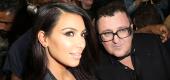 Kim Kardashian and Alber Elbaz in 2014. (Reuters)