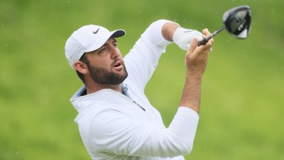 Getty Images - LOUISVILLE, KENTUCKY - MAY 17: Scottie Scheffler of the United States plays his shot from the 16th tee during the second round of the 2024 PGA Championship at Valhalla Golf Club on May 17, 2024 in Louisville, Kentucky. (Photo by Andy Lyons/Getty Images)