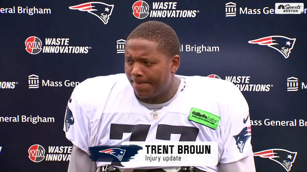 Patriots extra points: Trent Brown reported to training camp 'lighter