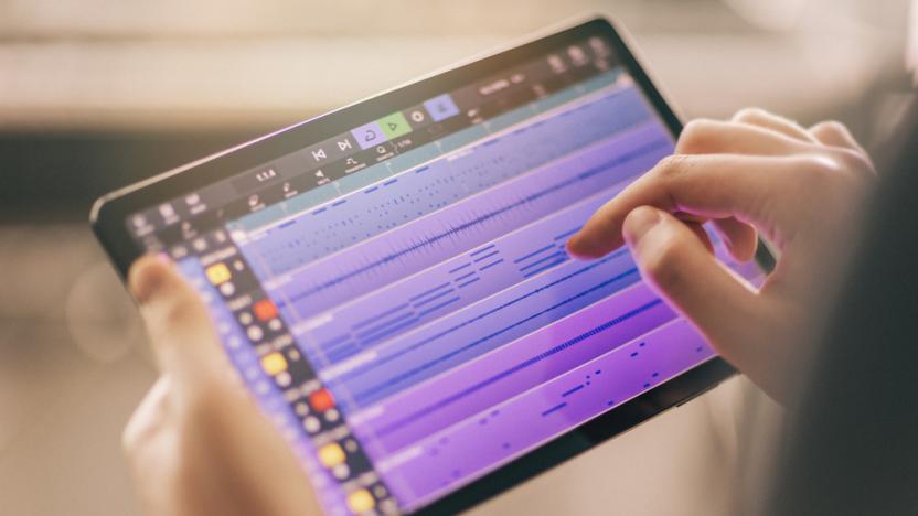 An image of Cubasis 3 being used on a tablet.