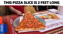 This Pizza Slice Is 2 Feet Long