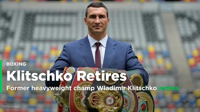 Former heavyweight world champion Wladimir Klitschko retires