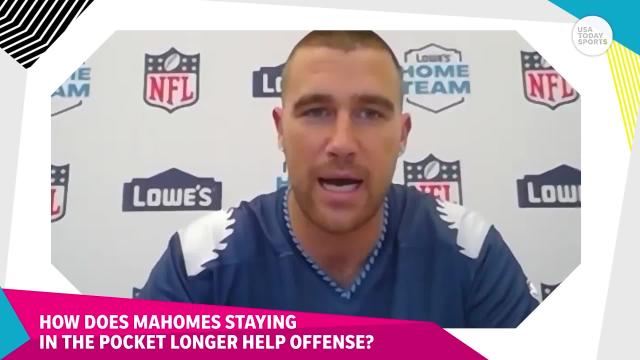 Travis Kelce on explains how this one aspect of Mahomes’ game has improved since Super Bowl loss