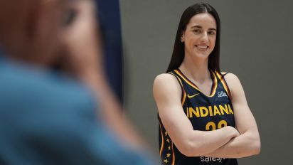 Associated Press - Indiana Fever's Caitlin Clark poses for a photo during the Indiana Fever's WNBA basketball media day, Wednesday, May 1, 2024, in Indianapolis. (AP Photo/Darron Cummings)