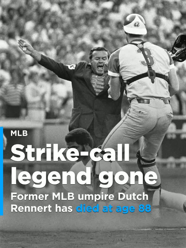 Former National League umpire Dutch Rennert dies at 88