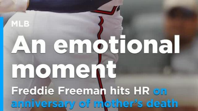 Braves 1B Freddie Freeman homers on anniversary of mother's death