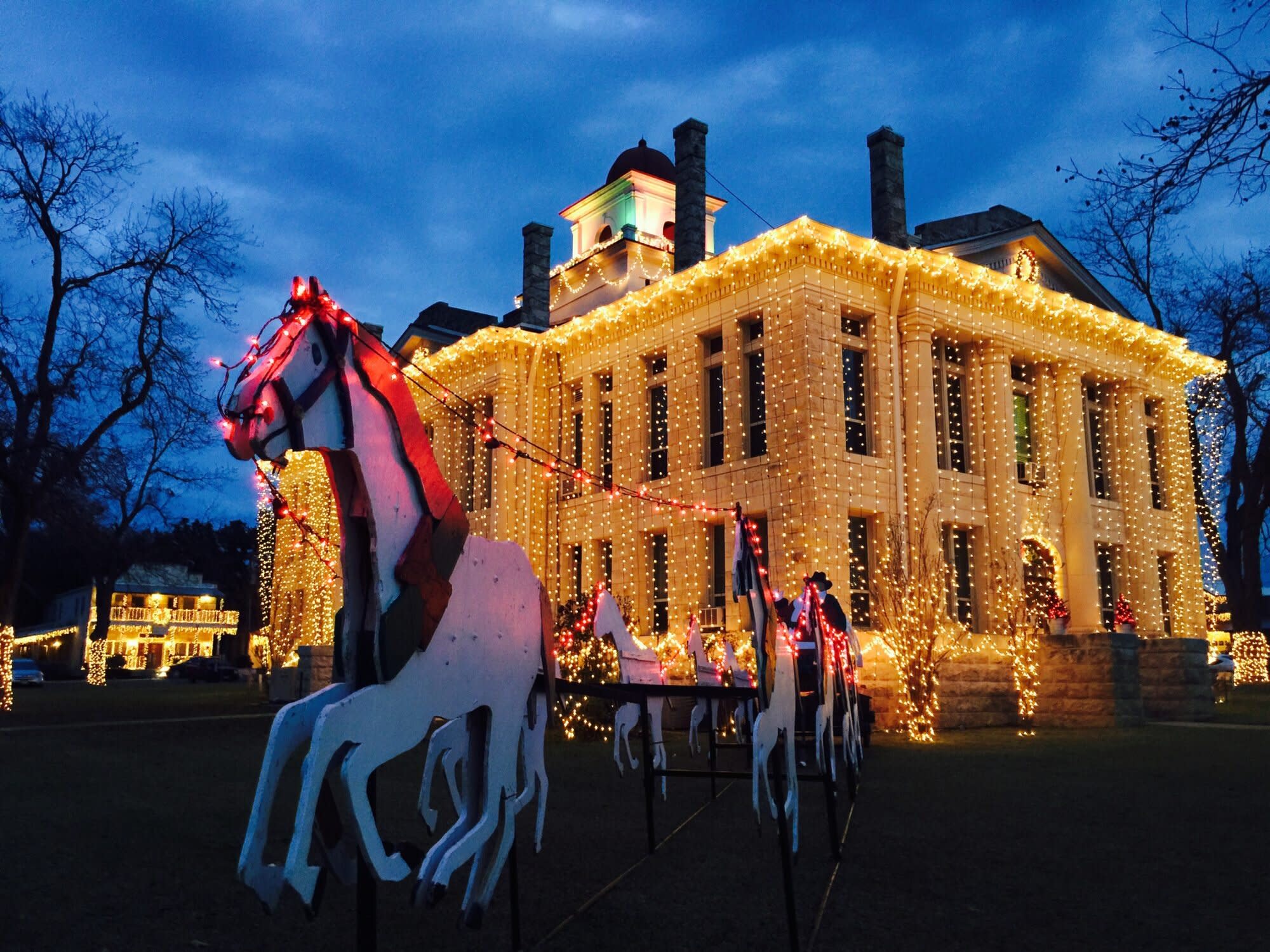 The DriveThrough Christmas Lights Spectacular in Johnson City, Texas