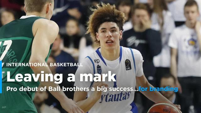 Pro debut of LiAngelo and LaMelo Ball a bigger success for branding than basketball