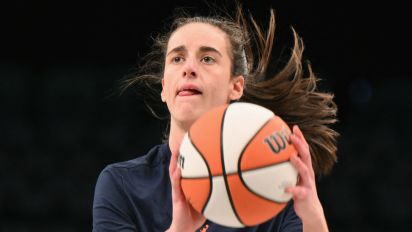 Getty Images - Indiana Fever guard #22 Caitlin Clark warms up before a WNBA game between the Indiana Fever and New York Liberty, at the Barclays Center in Brooklyn on May 18, 2024, in New York City. (Photo by ANGELA WEISS / AFP) (Photo by ANGELA WEISS/AFP via Getty Images)