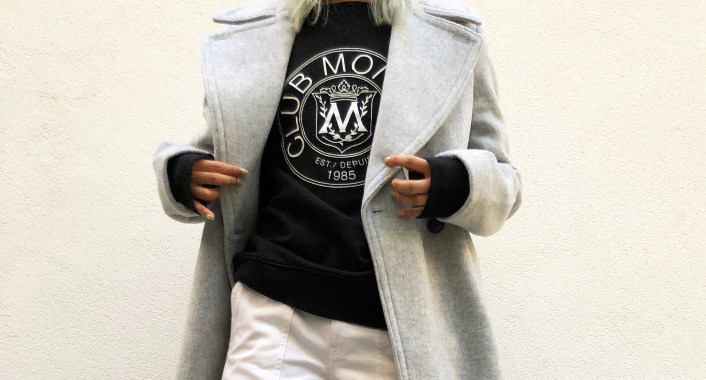 club monaco retro sweatshirt