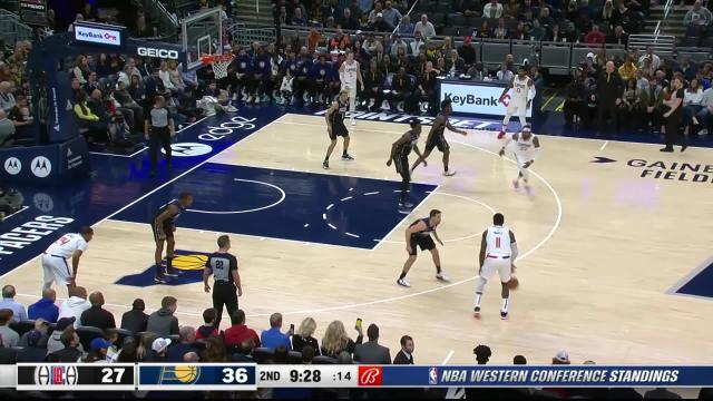 Top dunks from Indiana Pacers vs. LA Clippers