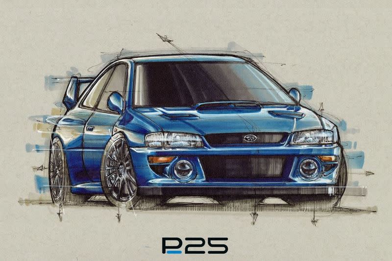 Prodrive公布以subaru Impreza 22b Sti為靈感擁有400匹的p25