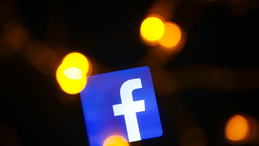 Facebook logo is displayed on a mobile phone screen photographed for illustration photo in Krakow, Poland on 16 January, 2020.  (Photo by Beata Zawrzel/NurPhoto via Getty Images)