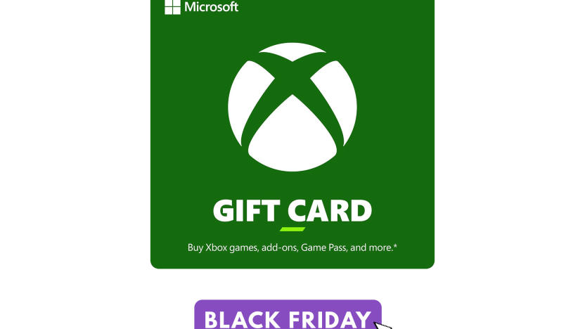 Xbox gift card with a Black Friday label.