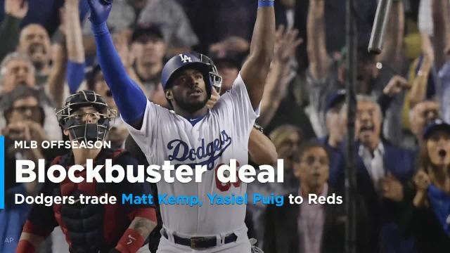 Dodgers trade Matt Kemp, Yasiel Puig in blockbuster deal with Reds