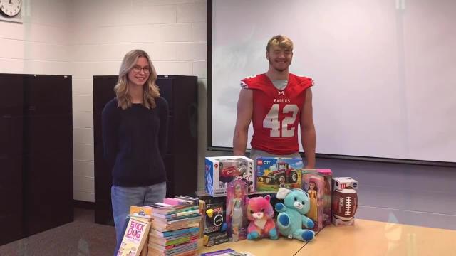 Two Smyrna students collect toys, books for Christmas