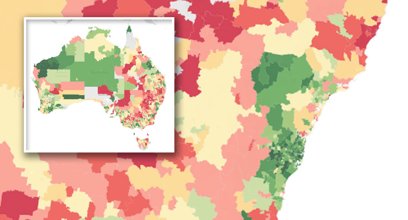 Coronavirus: New map reveals Australian areas most at risk ...