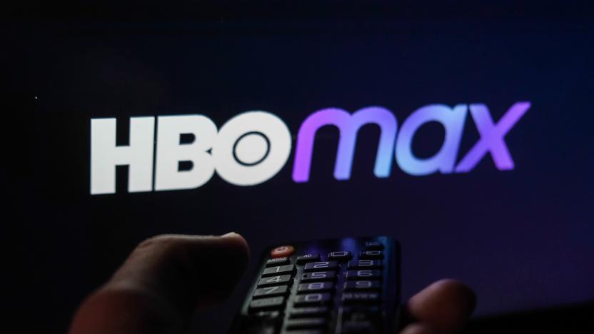 TV remote control is seen with HBO Max logo displayed on a screen in this illustration photo taken in Krakow, Poland on February 6, 2022. (Photo by Jakub Porzycki/NurPhoto via Getty Images)