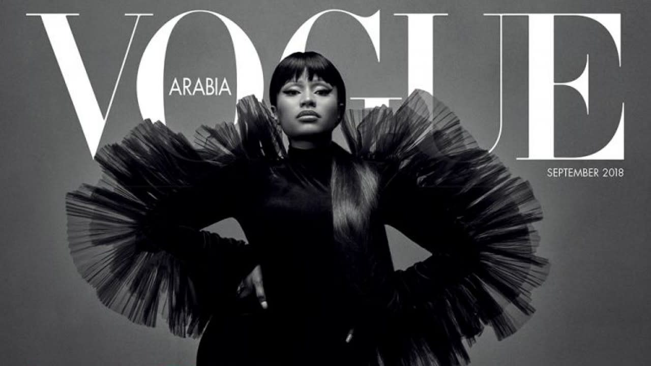 Nicki Minaj Slays on the Cover of 'Vogue Arabia's September Issue