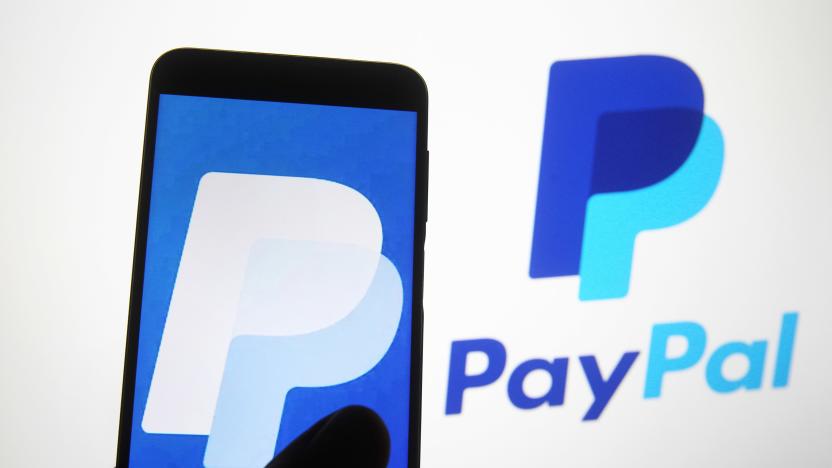 UKRAINE - 2020/11/07: In this photo illustration a PayPal logo of a worldwide online payment system seen on a smartphone screen. (Photo Illustration by Pavlo Gonchar/SOPA Images/LightRocket via Getty Images)