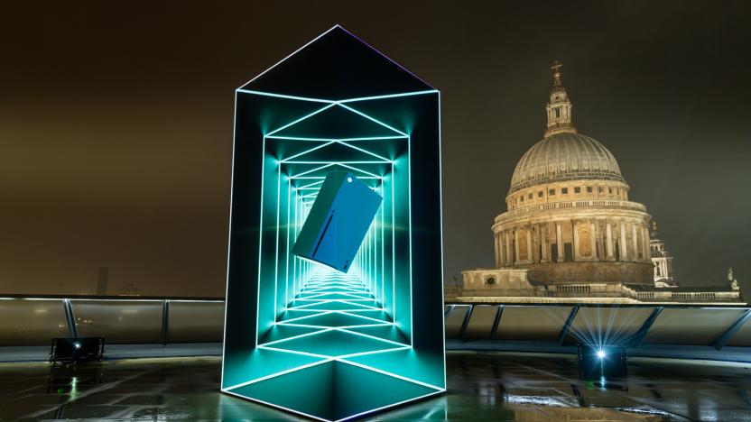 LONDON, ENGLAND - NOVEMBER 07: In this image released on November 10th Xbox launches the Xbox Series X in the UK with a spectacular holographic installation at One New Change on November 7, 2020 in London, England. (Photo by Ian Gavan/Ian Gavan/Getty Images for Xbox UK)