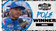 Kyle Larson claims first Cup Series pole at Iowa