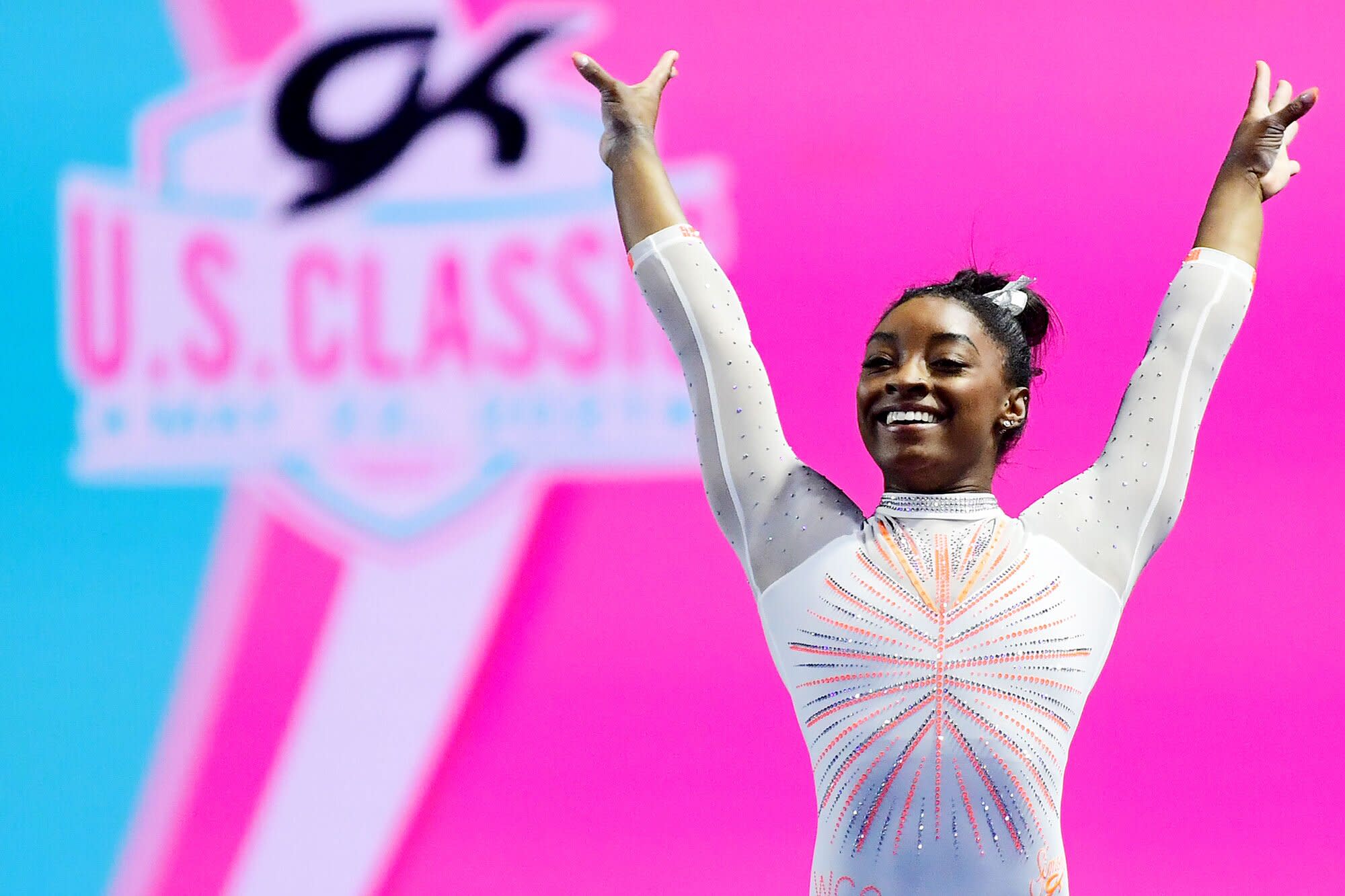 Simone Biles Wears Bedazzled 'GOAT' Leotard (then Reaffirms She's