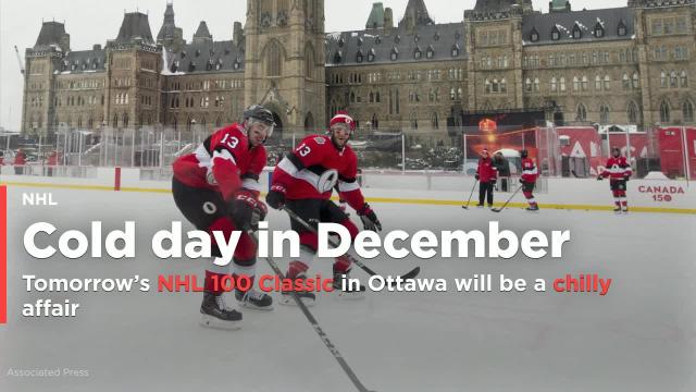 It’s supposed to be pretty cold during tomorrow’s NHL 100 Classic in Ottawa