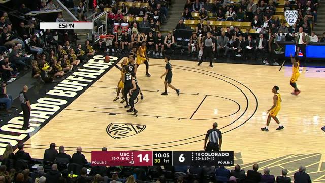 Highlights: No. 18 Colorado men's basketball emerges victorious in back-and-forth battle with USC
