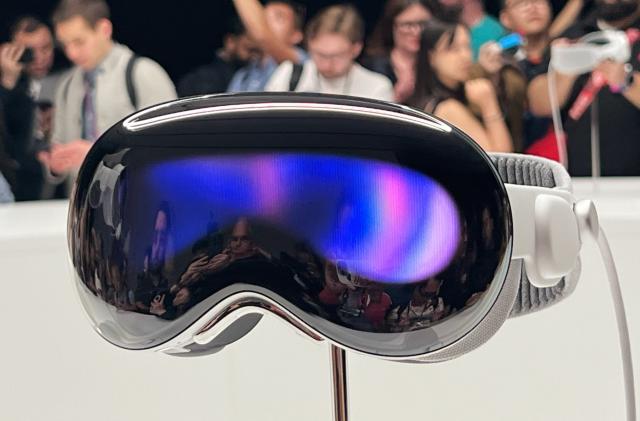 Apple Vision Pro headset at WWDC 2023