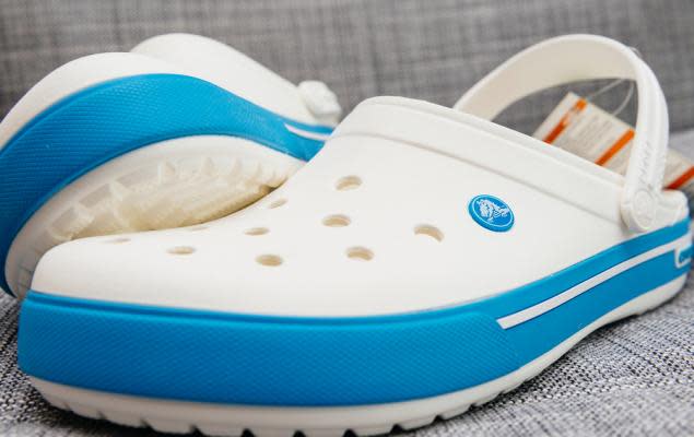 kids navy crocs