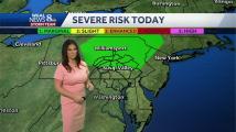 Threat for thunderstorms later today, this evening