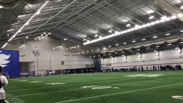 Kentucky's Will Levis throws at pro day