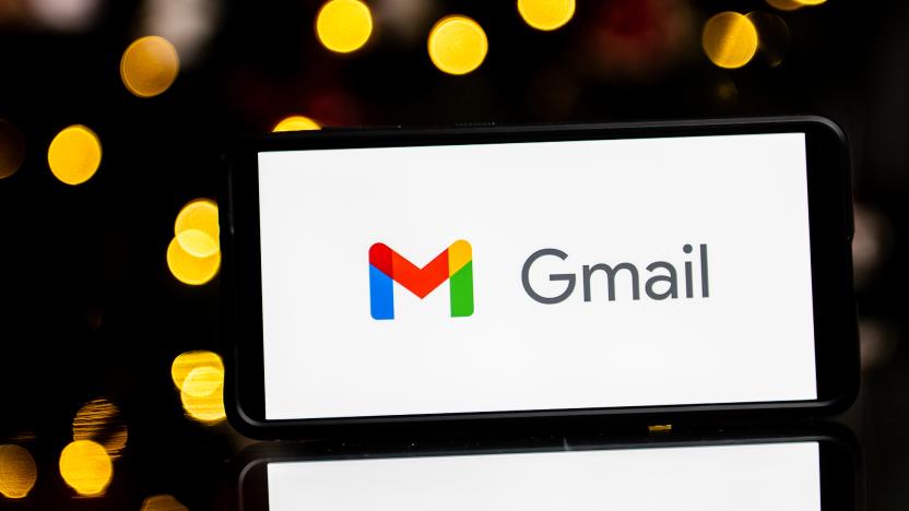 POLAND - 2023/01/06: In this photo illustration a Google Gmail logo seen displayed on a smartphone. (Photo Illustration by Mateusz Slodkowski/SOPA Images/LightRocket via Getty Images)